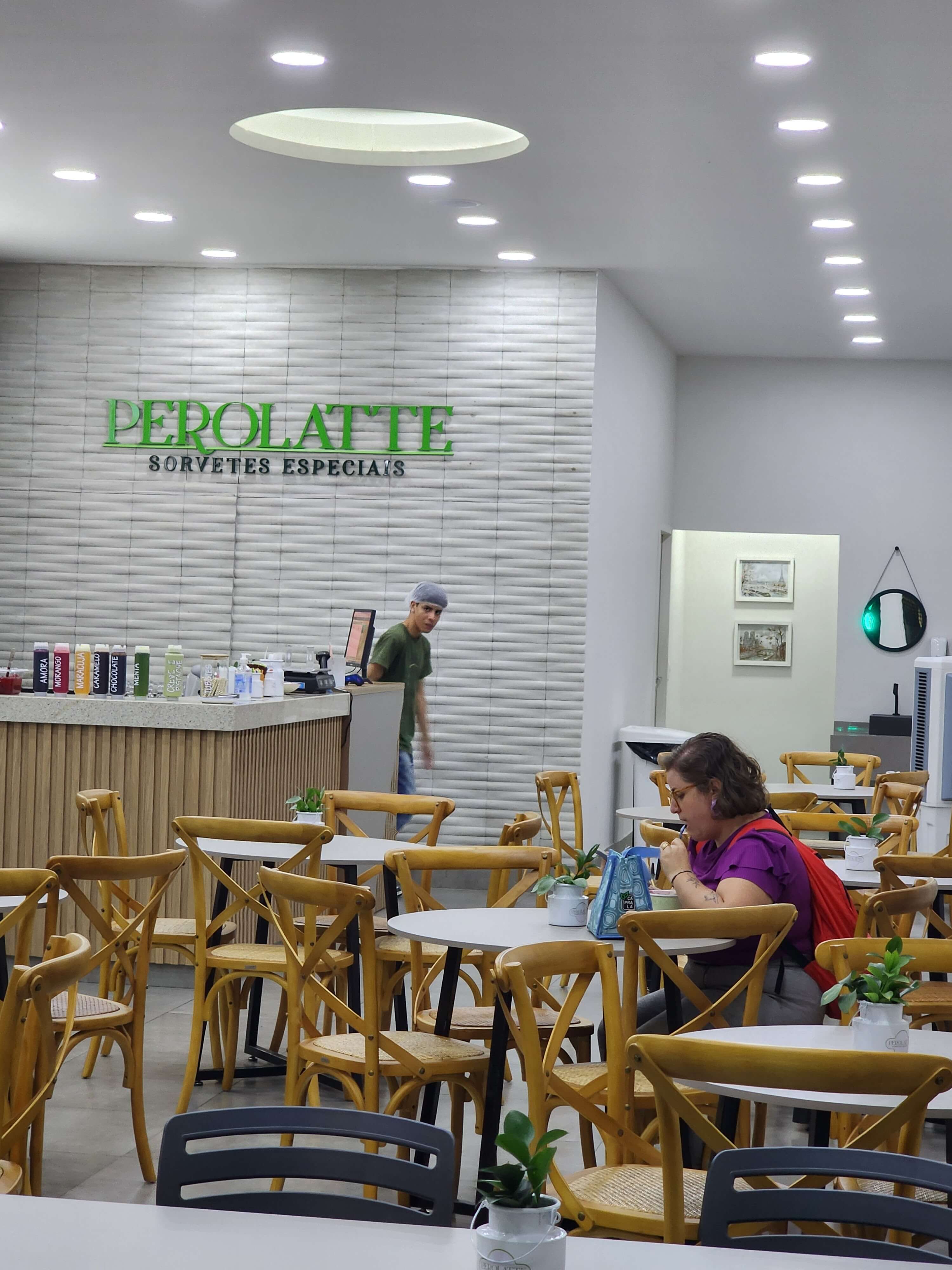 Detalhe do ambiente da Perolatte