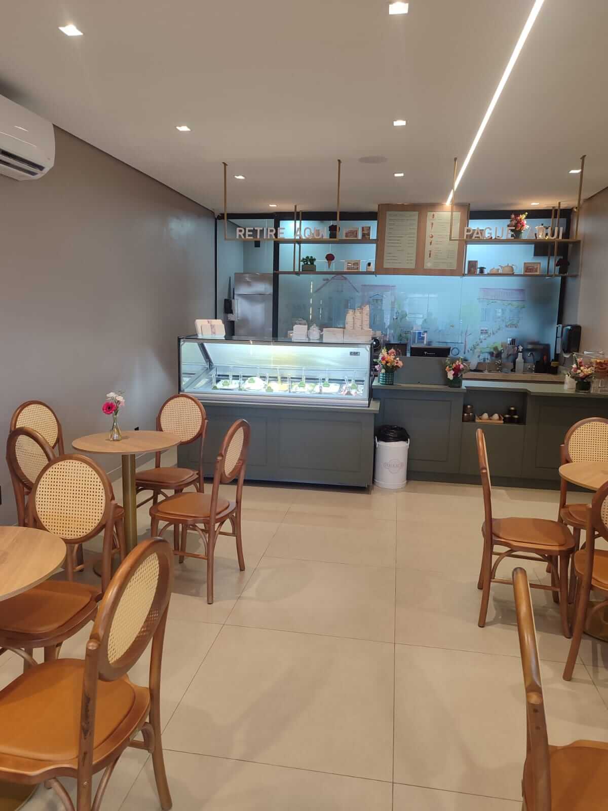 Ambiente interno da Perolatte